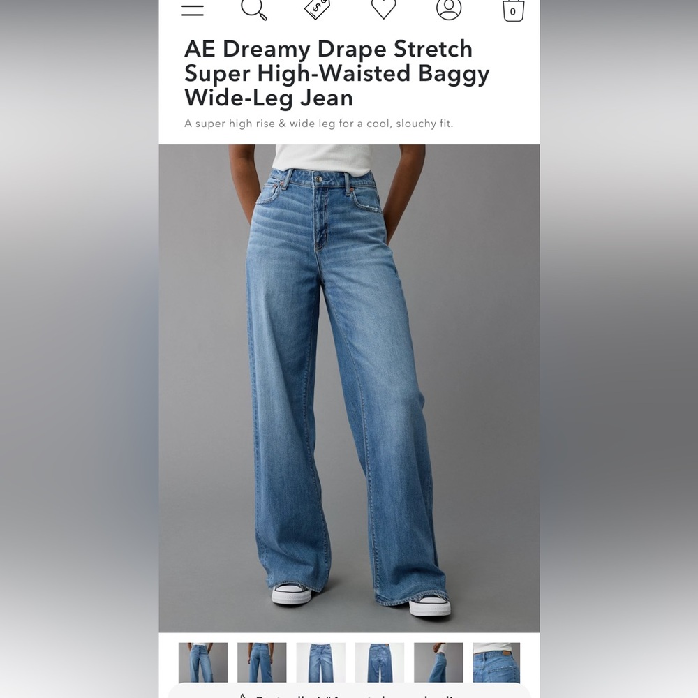 American Eagle Wide Leg Jeans